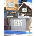 thumbnail image 2 of Outdoor TV Cover 52 to 55 Inch Weatherproof, Minimalist Watercolor Waterproof TV Screen Protector for Outside Decor with Zipper and Pocket 52"L x 30"H , Eucalyptus Leaves Print Green, 2 of 7