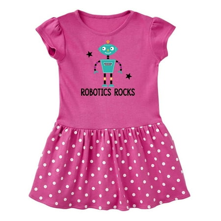 

Inktastic Robotics Rocks Funny Robot Gift Baby Girl Dress