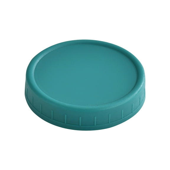 Mason Jar Lids - Colored Plastic Mason Lids Regular Mouth, Leak Proof Canning Covers with Silicone Rings for Ball, Reusable Can Tops Caps Covers for Jars