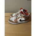thumbnail image 4 of N I-K-E A i r-Jor-dan 1 Mid Boys Size 3Y Orange Athletic Shoes Sneakers DV1341-800, 4 of 5