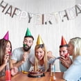 thumbnail image 4 of relayinert 1pcs Set 16.4ft Gold Paper Card Birthday Decorations Happy Birthday Banner For Birthday Party Happy Birthday Sign TYPE2 NO2, 4 of 6