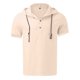 thumbnail image 4 of Playeras Interiores Para Hombre, Blusa Informal De Verano Con Estampado De Empalme De Color Para Hombre, Camiseta De Manga Corta Con Cuello Vuelto, 4 of 4