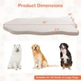 thumbnail image 3 of Gymax Dog Sleeping Mat Waterproof Dog Crate Pad Bed Mat with Memory Foam Support White, 3 of 8