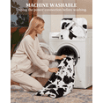 thumbnail image 4 of GARVEE Heated Electric Blanket Full Size,72"x84" Cow Print Fast Heating Blankets with LCD Controller,10 Heat Settings&1-12H Time Settings Auto Off,Black Brown, 4 of 9