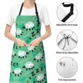 thumbnail image 4 of Kdxio Sheep Zzz Apron with Pockets Adjustable Kitchen Aprons for Men Women Waterproof Aprons for Cooking,Drawing,Crafting, Baking Household Cleaning, 4 of 5