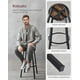 thumbnail image 5 of VASAGLE Taburete Alto, Juego de 2, Taburetes Altos de Cocina, con Respaldo, Estructura de Acero, Asiento de 73 cm de Altura, Fácil Montaje, Estilo Industrial, Marrón Rústico y Negro, 5 of 5