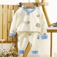 thumbnail image 2 of TOWED22 Toddler Boy Clothes Long Sleeve Sweatshirt and Pants Playwear Outfits 2pcs Set Casual Clothing(Beige,150), 2 of 3