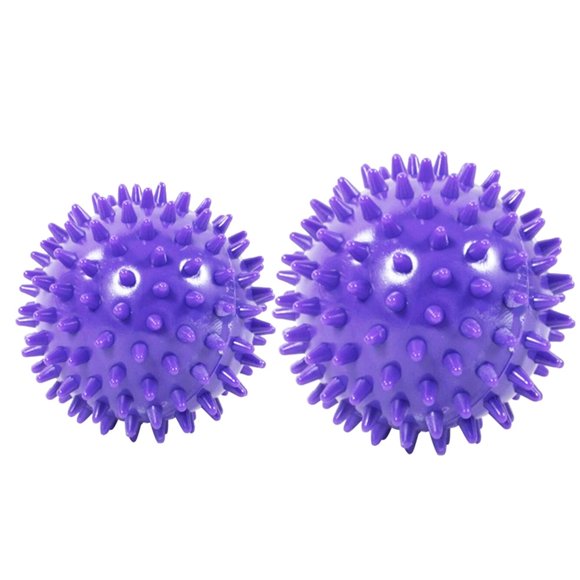 YOPTOP 2 Hedgehog Balls Fitness Spiked Ball for Hand Foot Back Muscle Massage Tool for Point Massage Balls Gym