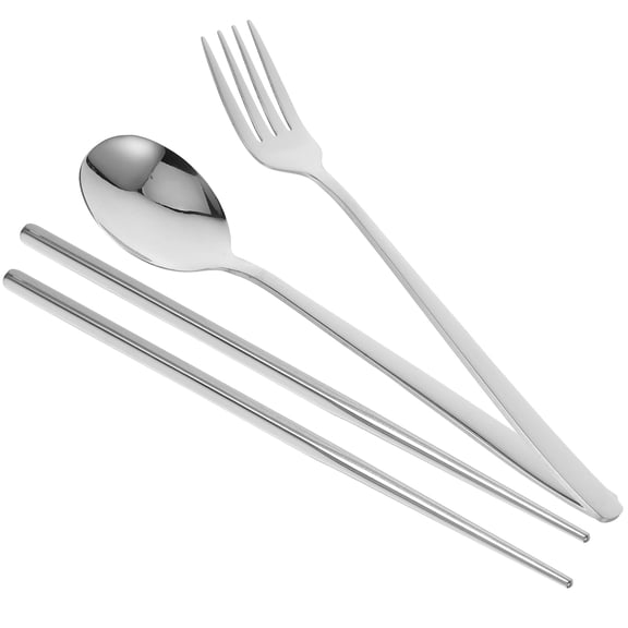 PENIKOKO 1 Set Travel Utensils with Case Reusable Stainless Steel Lunch Kit