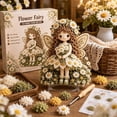 thumbnail image 4 of Flower Fairy 3D Fabric Poke Art Kit, Flower Fairy Doll Punch Needle Kit for Adults, DIY Handmade Embroidery Craft Set with Punch Tool, Flocking Materials Instruction Paper, Relaxing Art Craft Gift，B2, 4 of 8