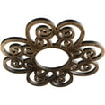 thumbnail image 2 of 24"OD x 8 1/4"ID x 3/4"P Cohen Architectural Grade PVC Pierced Ceiling Medallion, Antiqued Bronze, 2 of 10