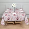 thumbnail image 3 of Princess Castle Cloud Pattern Square Tablecloth,Waterproof Square Table Cover,Wipeable Spillproof Washable Table Cover for Home Kitchen Party Decor 42"X42"(107x107cm), 3 of 6