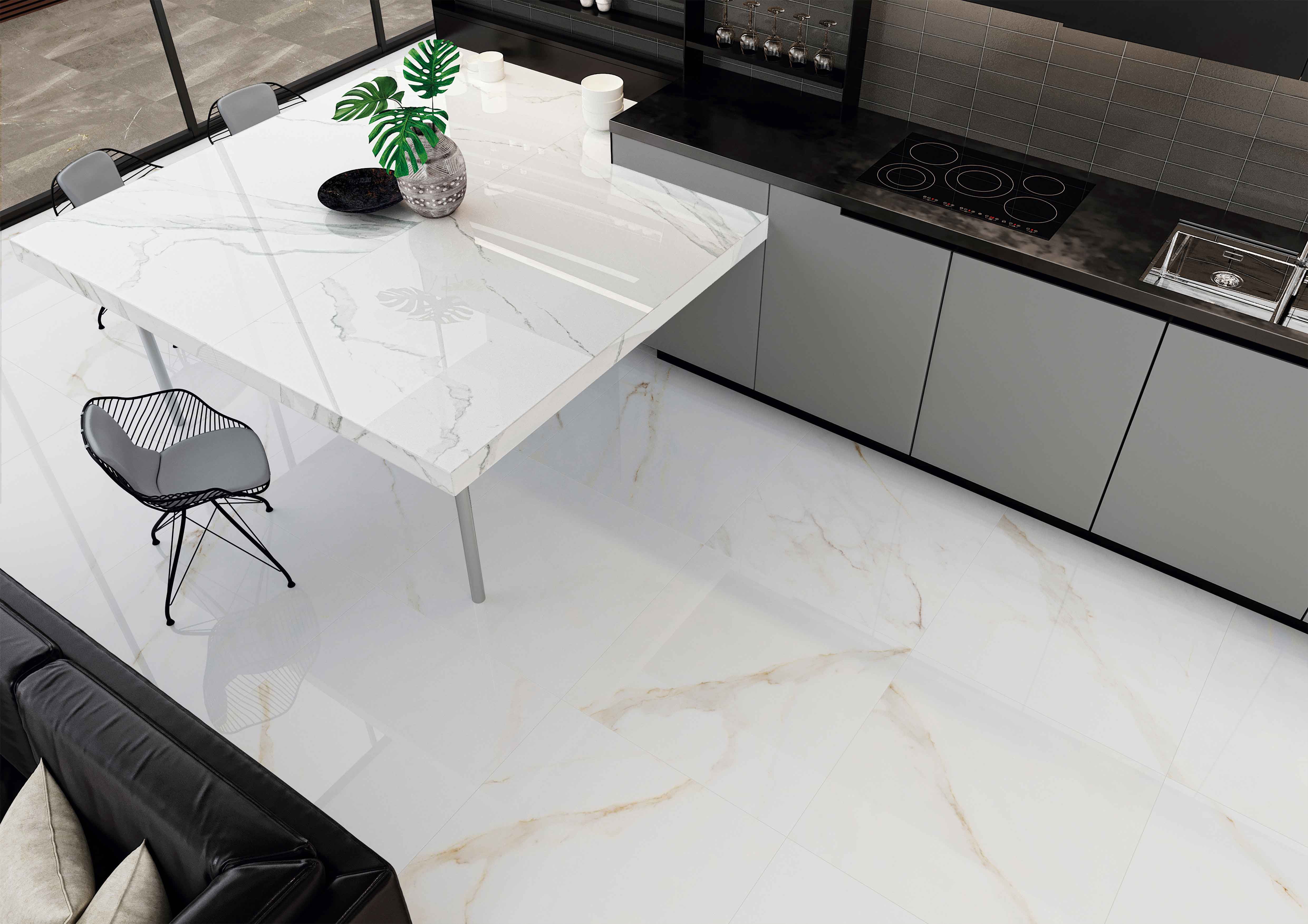 MSI Monza Marbello 35 In. X 35 In. Polished Porcelain Floor And Wall Tile (17.12 Sq. Ft./Case)