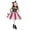 Pink, variant on Halloween Dresses for Big Girls Cute Cat Print Mesh Child Sleeveless Party Performance Outfits Casual Dress for Kids Size 10-12T