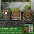 thumbnail image 4 of Christmas Decorations, 6Pcs Garden Decorative Door Patio Tree Decoration Wooden Miniature Gnome Decorative Door, 4 of 5