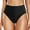 Black, variant on Womens High Waisted Bikini Bottom Full Coverage Swim Bottoms Tummy Control Bathing Suit Swimsuit Shorts Black L