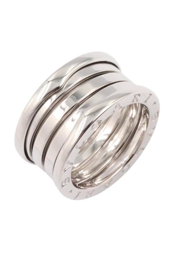 Pre-Owned Bulgari BVLGARI B-zero1 Ring, 5-band ring, 18KWG (white gold), women's, silver-toned.