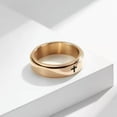thumbnail image 7 of 6MM Gold/Rose Gold/Black/Silver Men Stainless Steel Spinner Cross Ring Size 5-12, 7 of 7