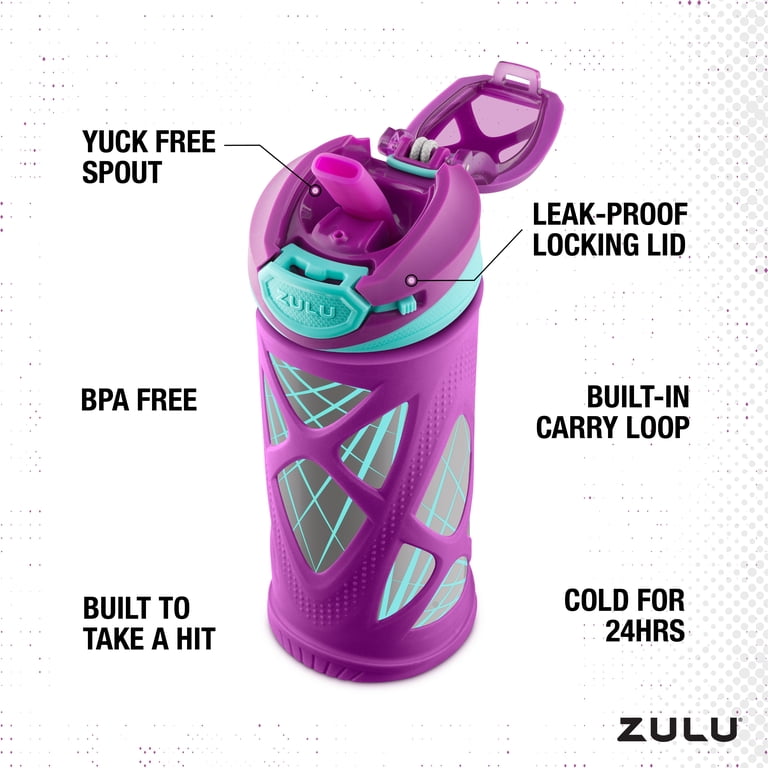 ZULU Echo Kids 12 fl oz Stainless Steel Insulated Water Bottle