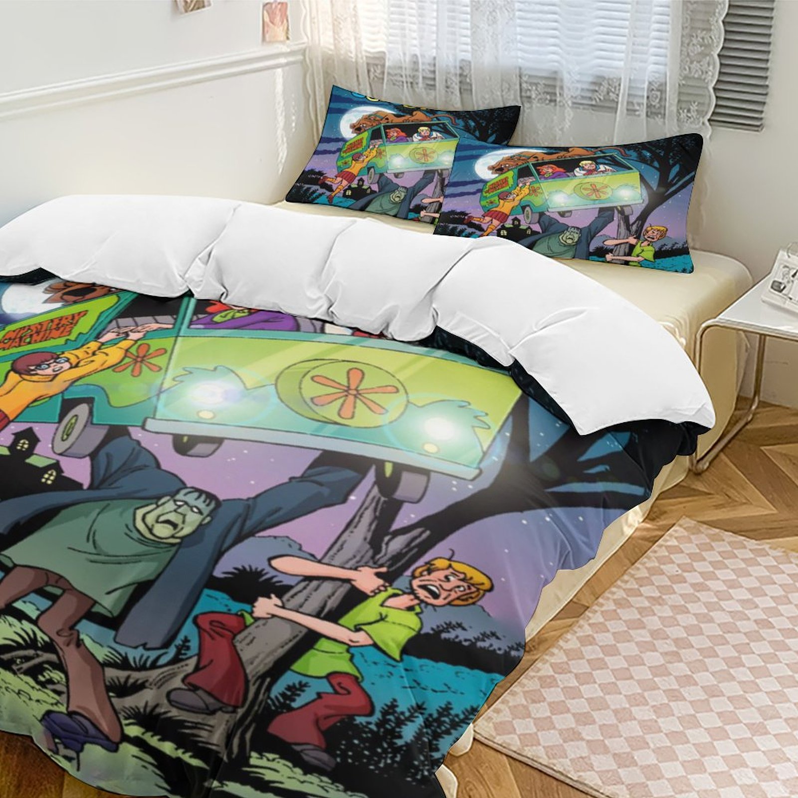 Scooby Doo Bedding Set Anime Bedding Set Cartoon Duvet Cover Set