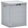 thumbnail image 1 of vidaXL Garden Storage Box 90 L Light Grey, 1 of 5