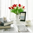 thumbnail image 6 of Mandy's 20pcs White Artificial Tulip Silk Fake Flowers 13.5" for Spring Mother's Day Easter Gifts in Bulk Home Kitchen Wedding Decorations, 6 of 10