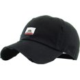 thumbnail image 2 of California Republic Flag Black Vintage Distressed Dad Hat Baseball Cap, 2 of 4