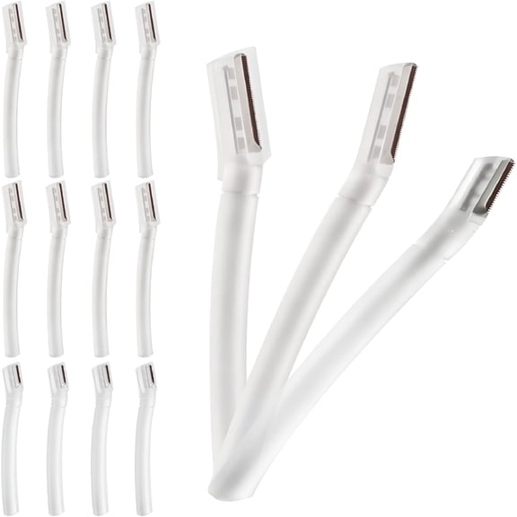 FACEGA Razor for Women Face,15 Pcs Microblade Eyebrow Razors,Multipurpose Dermaplaning Tool for Face,Peach Fuzz Removal,Face Shavers for Women and Men