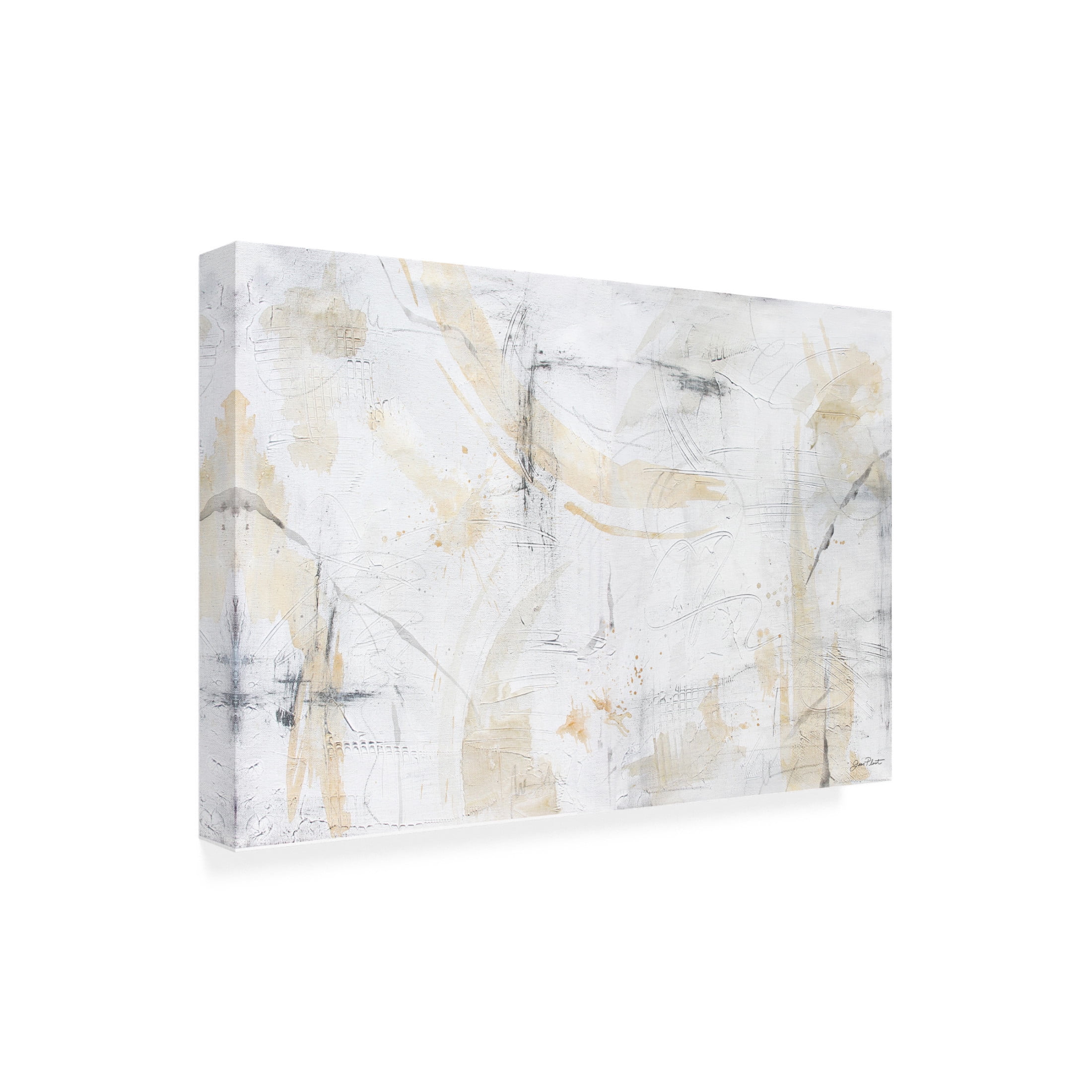 Canvas Wall Art - Jean Plout 'Monday Textures C' Wall Art for Living Room, Bedroom, or Office Décor by Trademark Fine Art - 19 x 12 Inches