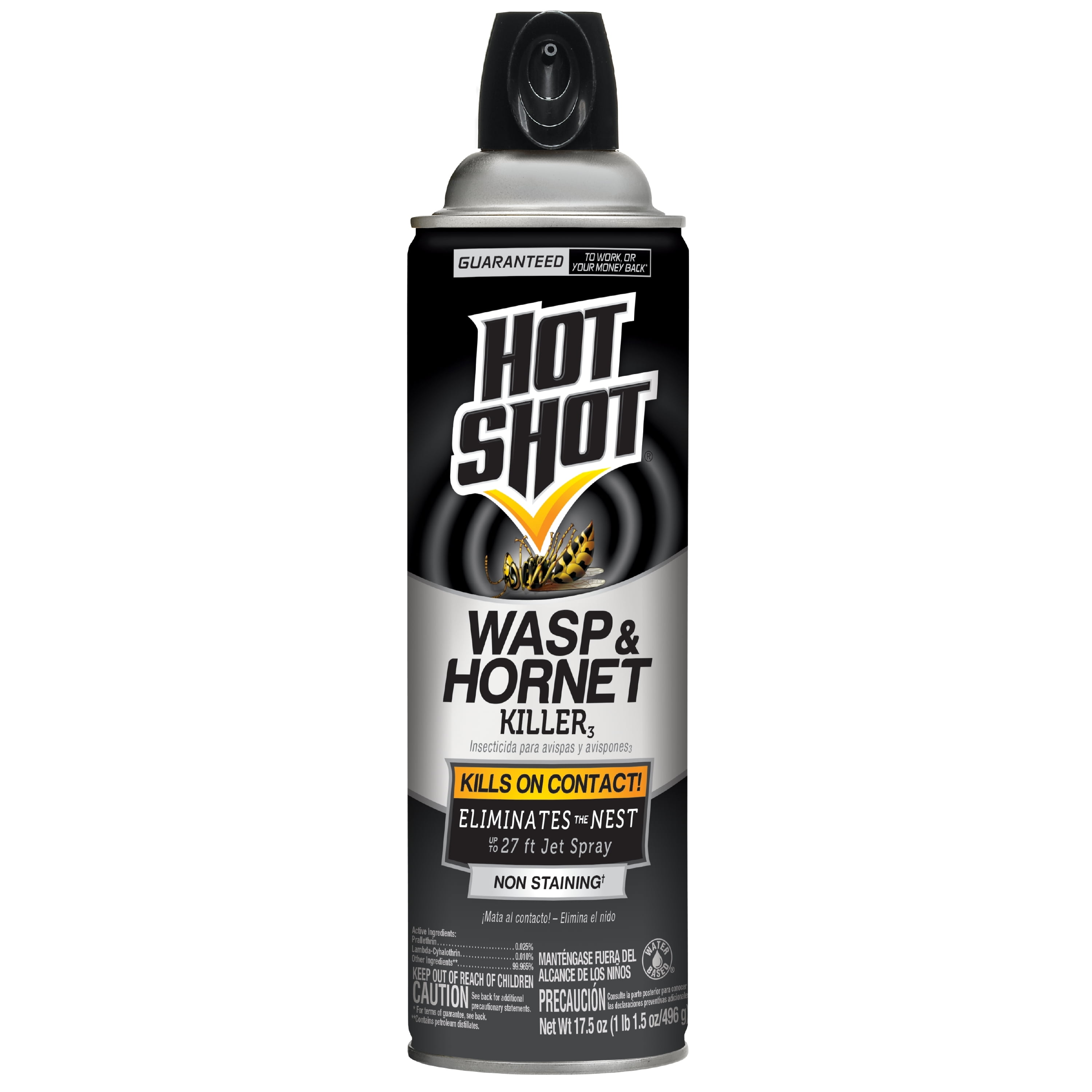 Hot Shot Wasp And Hornet Killer 17.5 Ounces, Up to 27 Foot Jet Spray