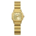 thumbnail image 3 of BERNY Small Gold Watches for Women, Dainty Minimalist Dress Watch with Square Dial, Vintage Stainless Steel Bracelet Watch Waterproof, Ladies Luxury Gifts (Gold), 3 of 9