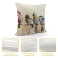 thumbnail image 4 of Nawypu  Lovely Birds Decorative Pillow Covers Watercolor Birds Rest on Branch Cushion Cover Spring Rustic Farmhouse Decor Rectangular/Waist Pillowcase  for Sofa/Couch/Porch, 4 of 5