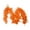 Orange, variant on Xijirk Feather Shrug Bolero with Matching Fluffy Feather Arm Design for Burlesque Show Halloween Night Club Stage Performance Cover Up,Green,One Size