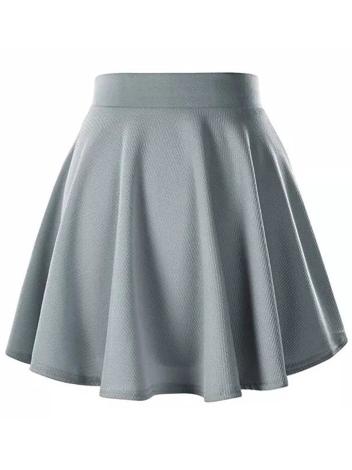Frontwalk Women Skort Ruffle Short Skirt Solid Color Mini Skirts Beach