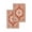 Red Orange, variant on Orange Red Boho Kitchen Dish Towels for Drying Dishes Set of 2, Ethnic Geometric Middle Century Art Waffle Weave Microfiber Terry Hand Tea Bathroom Towels Quick Dry & Absorbent Towel 12x12