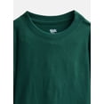 thumbnail image 2 of Wonder Nation Baby and Toddler Boys Solid Tee with Long Sleeves, Sizes 0/3M-5T, 2 of 3