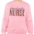 thumbnail image 2 of Advanced Pediatric Nurse Leopard Print Sweatshirt Unisex Small Pink, 2 of 5