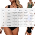 thumbnail image 2 of Bikini Set for Women, Push Up Bikini with Removable Padded Bras, Backless Bikini Top and High Waist Bottoms, Two Piece Swimsuit for Swimming and Beach, 2 of 5