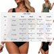 thumbnail image 3 of Conjunto de Bikini de Cintura Alta para Mujeres Color Sólido sin Espalda Fuera Del Hombro Traje de Baño, Color Bloque Correa Bikini con Almohadillas Extraíbles, 3 of 6