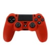 PS4 Controller Case (Red) - Soft Anti-Slip Silicone Grip Case Protective Shell Cover Skin for Sony Playstation 4 PS4 Wireless Game Gaming Controller [PlayStation 4]