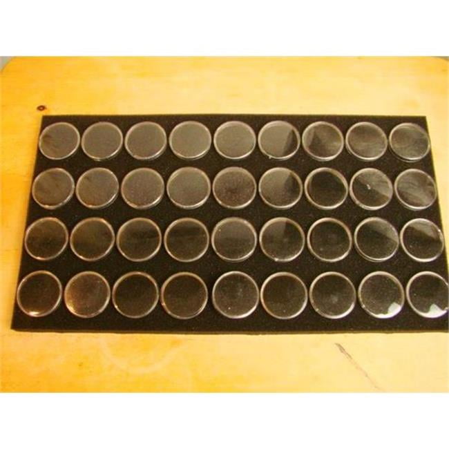 Lot of 12 Square Gold Nugget Display Cases w//Black Foam-Gems Minerals Coin