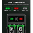 thumbnail image 6 of Beboncool 2*6200mAh Rechargeable Battery Pack Compatible with Xbox One/Series X/S/Elite, 6 of 9