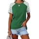 thumbnail image 1 of Fiudx Liquidación de Ofertas Flash Camisa de Manga Corta para Mujer con Camiseta Informal con Botones Estampados a Cuadros, 1 of 3