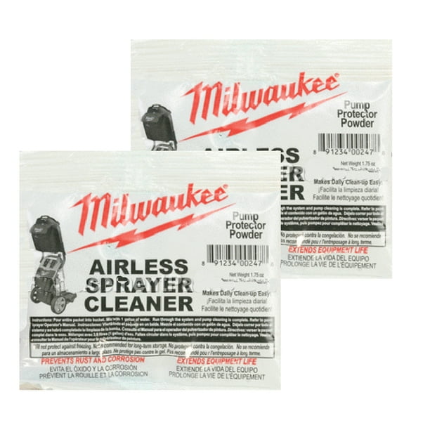 Milwaukee M491010 Paint Sprayer (2 Pack) Airless Cleaning Powder