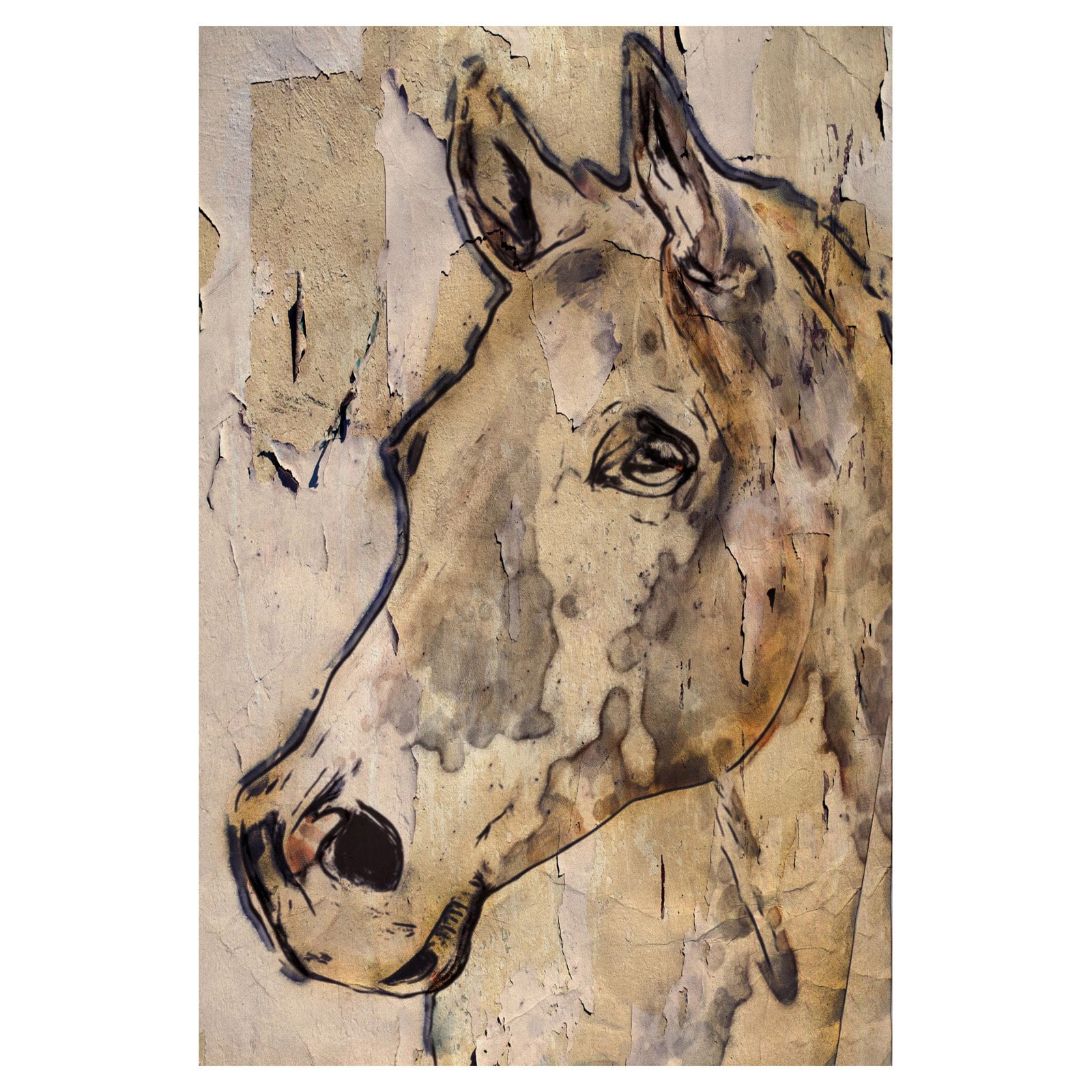 Marmont Hill - "Winner Horse" by Irena Orlov Painting Print on Wrapped Canvas