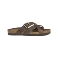 thumbnail image 2 of White Mountain Womens Hobo Leather Slip On Footbed Sandals, 2 of 3