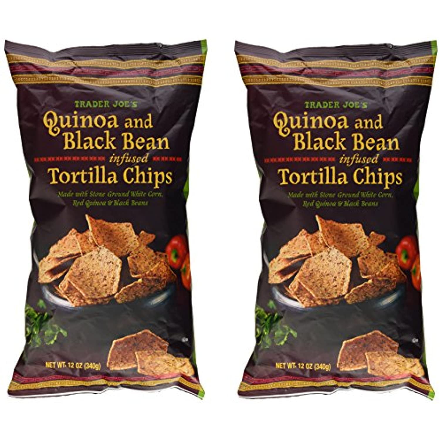 Tj Quinoa & Black Bean Infused Tortilla Chips Made With Stone Ground