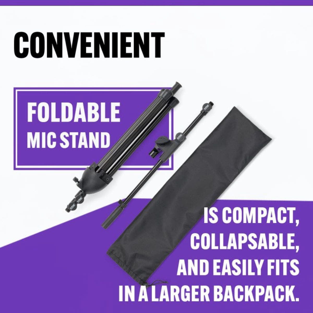 On-Stage MS500 Travel Microphone Stand