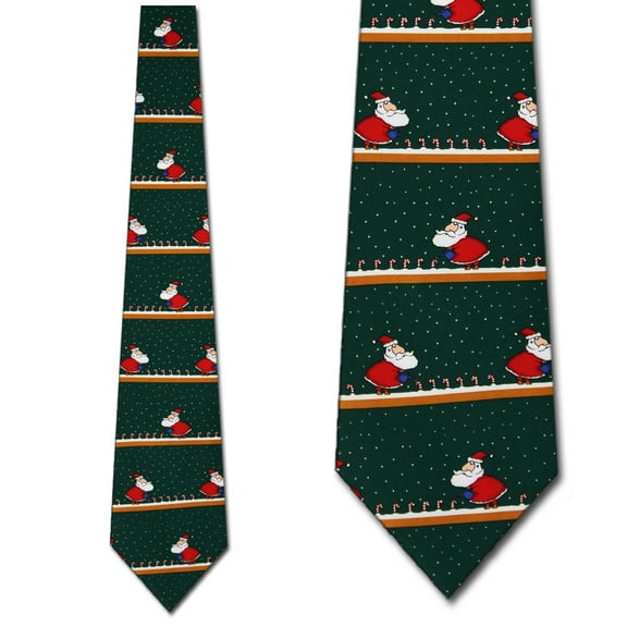 Santa's Garden (Green) Necktie Mens Tie