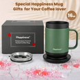 thumbnail image 3 of Taza Inteligente Calentadora de Café Recargable Happiness, 3 of 8